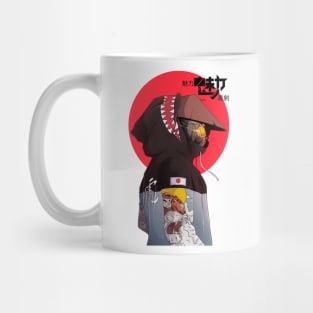 Vaporwave Cyberpunk Cyborg Samurai Mug